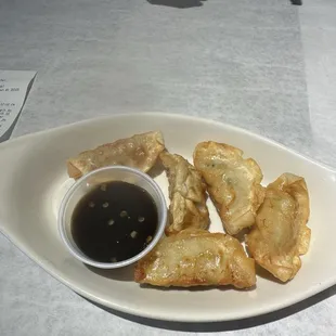 Fried chicken dumplings