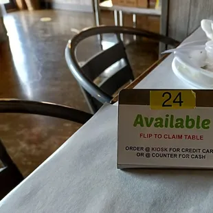 a table with plates and napkins