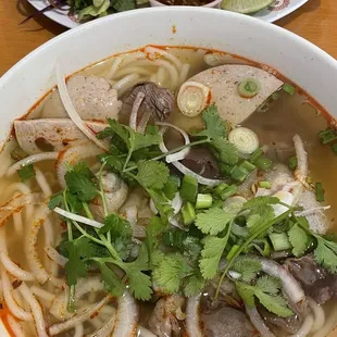 Bun Bo hue (spicy noodle soup)