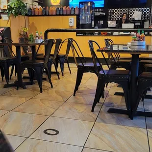 New counter and menus. Craft beer on tap