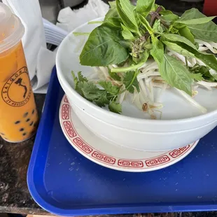 Thai tea and pho