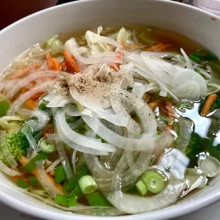 Pho with tofu