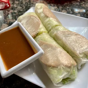 19. Vegetarian Ham Spring Rolls