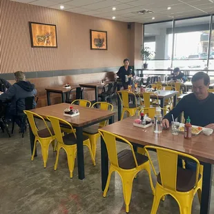 Nice dining room, also spotlessly clean. The high level of care is very obvious.