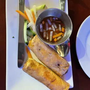 a plate of vietnamese food