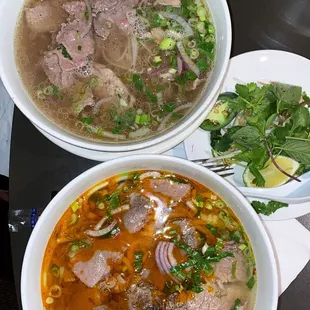 Bun Bo Hue Spicy Beef Noodle Soup, Combo PHO Noodle Soup