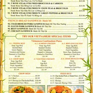 Saigon - Menu Page 5