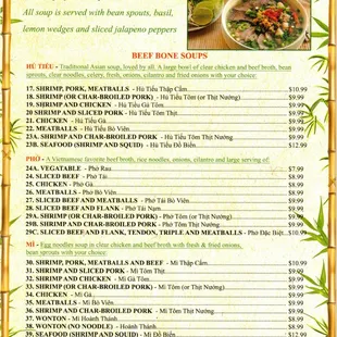 Saigon - Menu Page 2
