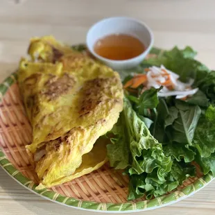 Vietnamese Pork and shrimp crepes