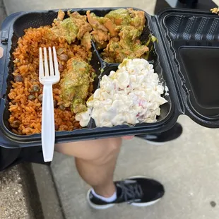 Garlic chicken plate