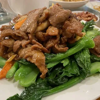 352. Tender Beef and Chinese Broccoli in Wine Sauce