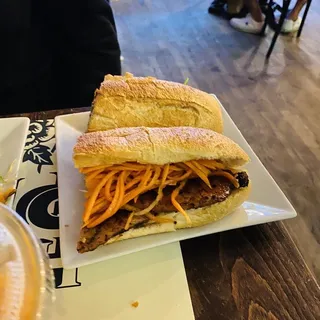 Grilled Pork Chops Sandwich