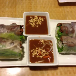 Char Grilled Pork Spring Rolls (Gi Cun Tht Nng) (2)