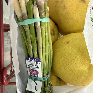 Yummy pomelo still 49 cents each! Asparagus $1. Yelp cops deleted my review so I'm not reviewing again.