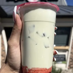 Strawberry matcha