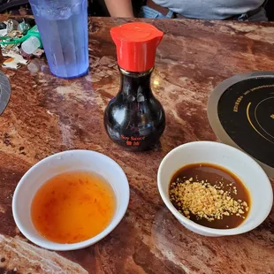 Sweet n sour sauce and the best peanut sauce