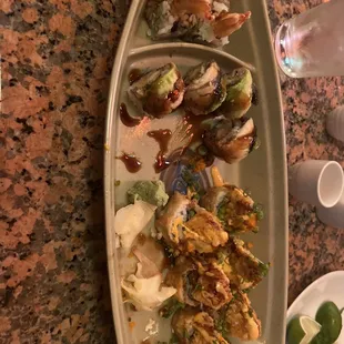Colorado sushi and Dragon roll