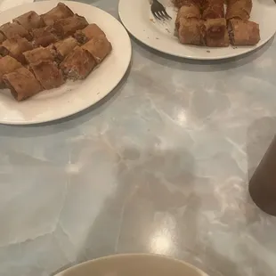 My roommate got 10 egg rolls