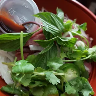 Beef steak Pho minus the broth