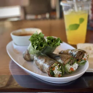 Pork summer rolls