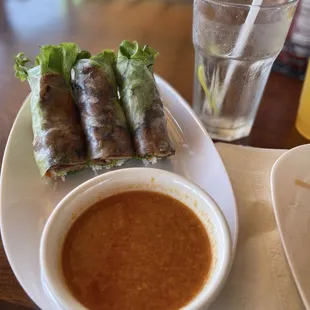 Pork summer rolls