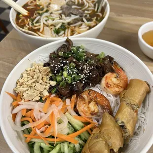 Pork and egg roll vermicelli