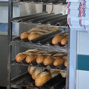 a rack of baguets