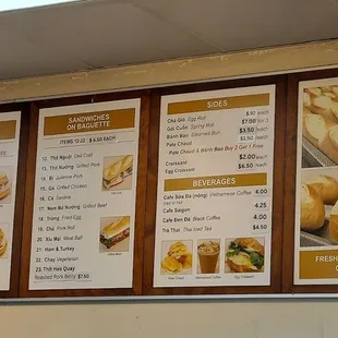 the menu