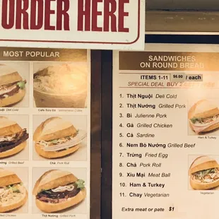 Delicious Vietnamese Sandwiches