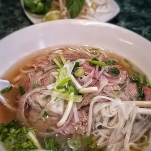Passing by this small town on a chilly winter day, no wonder locals pack this place: Pho is legit!
