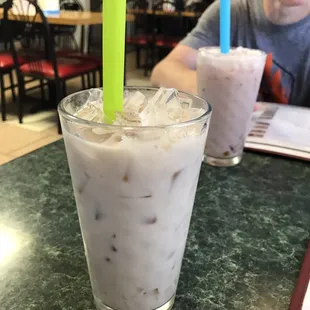 Milk tea here is awesome. I actually prefer it plain without any flavors.