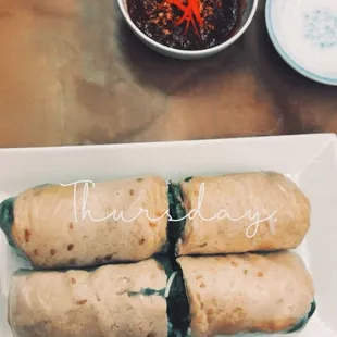 Tofu summer rolls