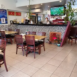 Waiting for our lunch.