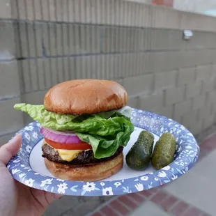 Burger made with patty