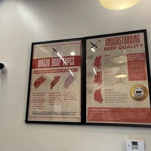 two posters on the wall