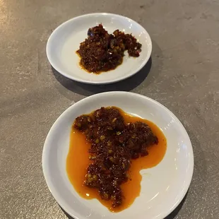 Top: level 3 spice bottom: level 2 spice I couldn&apos;t really tell the difference to be honest. I ended up using all of the level 2