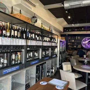 Wine selections to pick from.