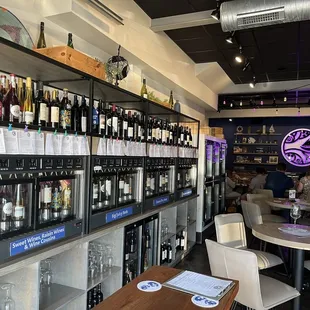 Wine selections to pick from.