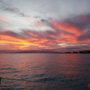 Grey skies turned into a gorgeous sunset.