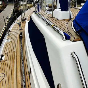Port side of Yacht