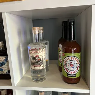 Bloody Mary mix and sailbird vodka