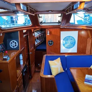 Interior is nice and comfy, the wood give a warm finish.