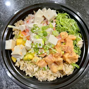 a close up of a bowl of food