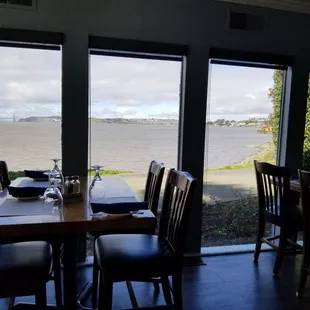 Nice views both upstairs and downstairs.