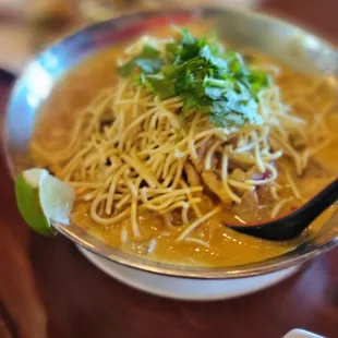 a bowl of noodles