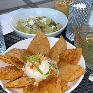 Spicy marg's, corn, pasta