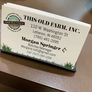 business card