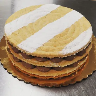 a stack of cookies