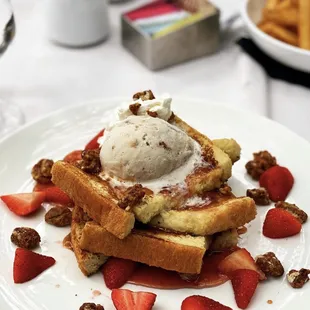 Ice cream on French Toast?! A game changer!