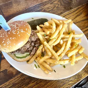 Burger and Fries